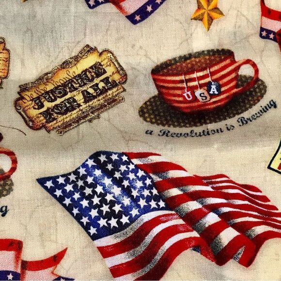 Pursuit of Happiness by Kate Ward Thacker Americana Patriotic Fabric 1 Yard - Picture 3 of 13